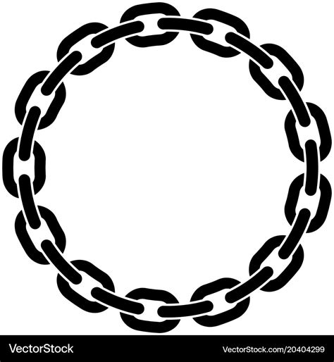 Chain Link Circle Svg