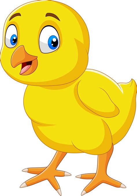 Cartoon Funny Little Chick Isolated On White Background 8387560 Vector Art At Vecteezy