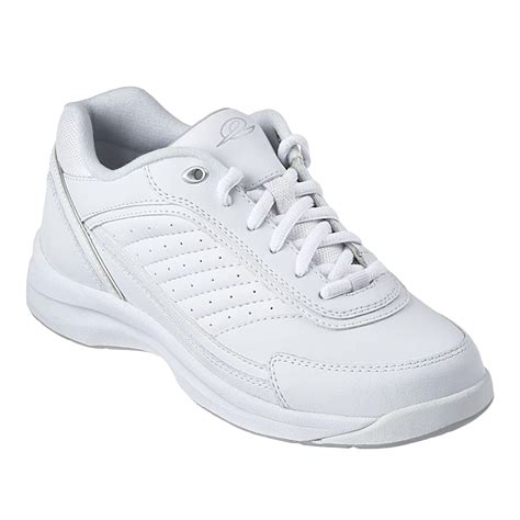 Easy Spirit Soar Leather Walking Shoes In White Leather White Lyst