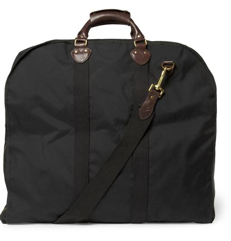 Lyst Jcrew Leather And Canvas Garment Bag In Black For Men