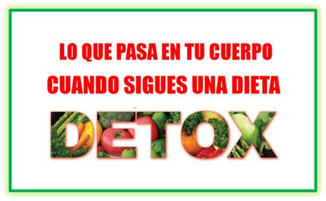 ¿quÉ Pasa En Tu Cuerpo Cuando Sigues Una Dieta Detox Nutrióloga