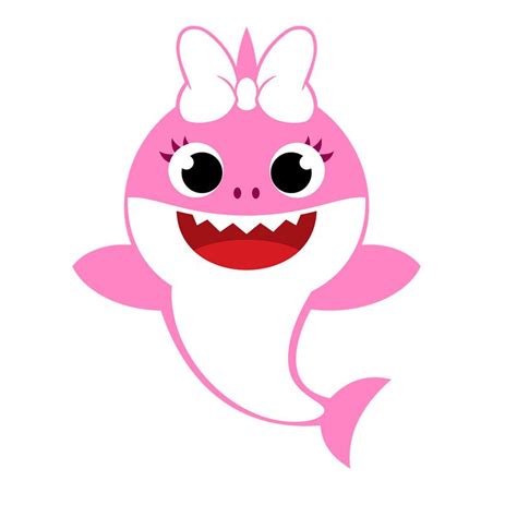 Shark Baby Girl Svg Birthday Clipart Shark Shark Cricut Svg Shark Girl