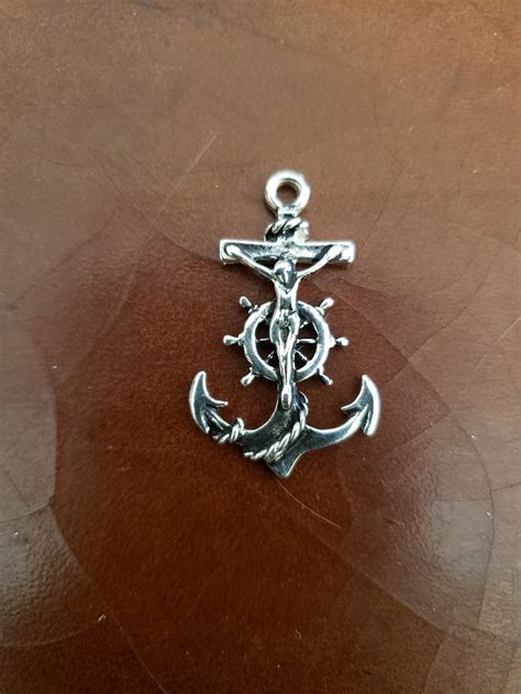 Anchor Cross In Sterling Silver Mariners Cross St Clements Etsy