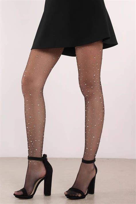 Crystallize Fishnet Tights In Black Fashion Tights Sparkly Tights
