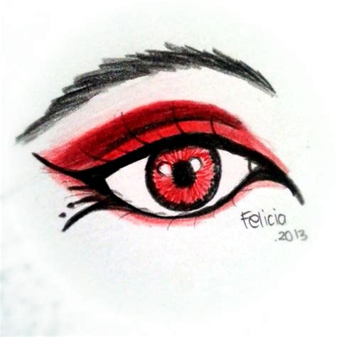 Vampire Eye Makeup Doodle By Feliciiaaaaa On Deviantart