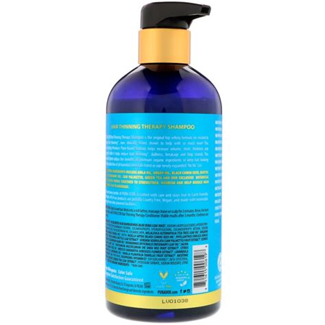 Pura Dor Hair Thinning Therapy Shampoo Lavender Vanilla 1source