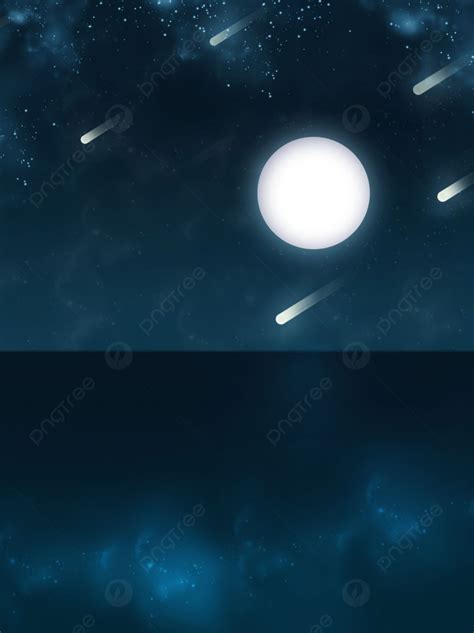 Pure Dream Night Meteor Shower Background Wallpaper Image For Free