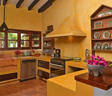 Bright Yellow Mexican Kitchen Mexican Style Kitchens Best Kitchen