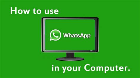 How To Use Whatsapp On Pc Youtube