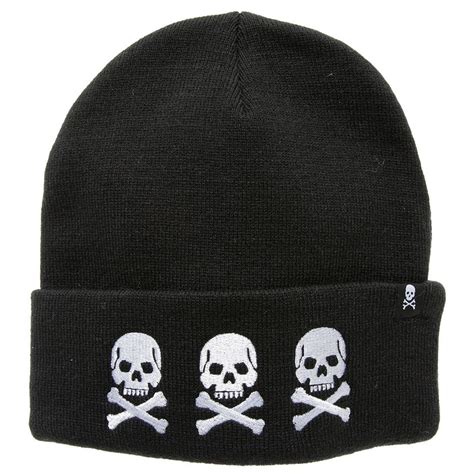 Skull And Crossbones Beanie Winter Hat Knitted Hats Beanie Winter Hats