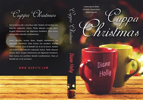 Cuppa Christmas Christmas Premade Book Cover For Sale Beetiful Book