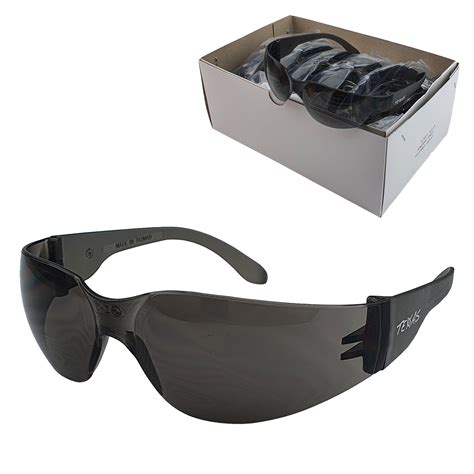Industrial Safety Glasses Cobra 24 Pairs Bulk Pack Smoke Lens Sga Ebay