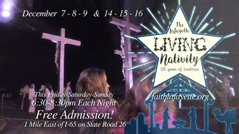 Faith Church Lafayette Living Nativity 2018 Tv Commercial Youtube