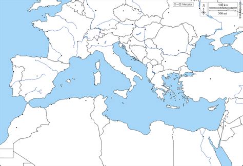 Cartina Muta Bacino Del Mediterraneo Tomveelers