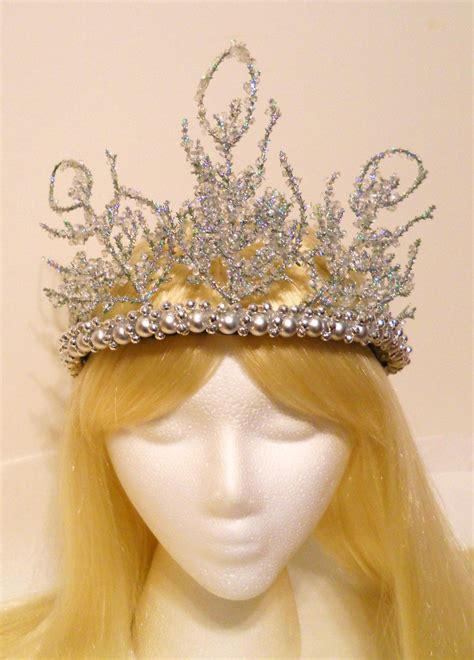 Snow Ice Queen Crown Fairy Princess Frozen Tiara Winter Game Etsy