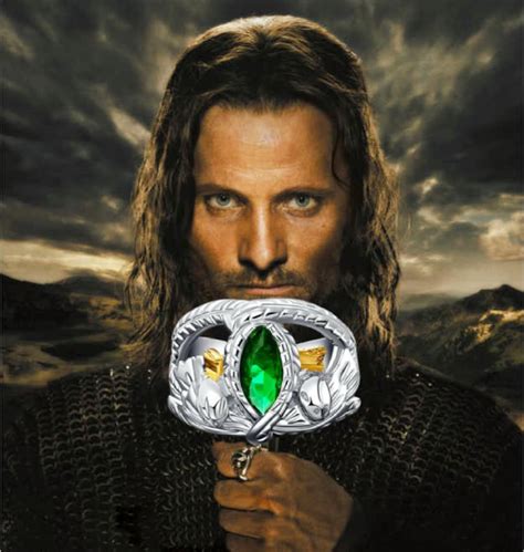 Sterling Silver Aragorn Ring Of Barahir Lord Of The Etsy