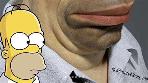 Les Simpson Cet Artiste Crée Une Version Humaine Dhomer Et Le Résultat Est Vraiment Terrifiant