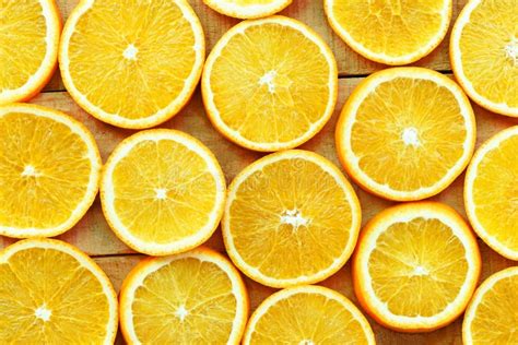 Orange Slices Texture Background Fresh Orange Fruits Orange Pattern On