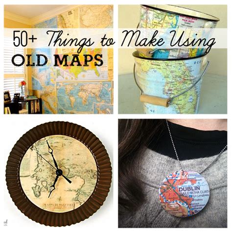 50 Diy Projects Using Old Maps Map Crafts Cool Diy Projects Map