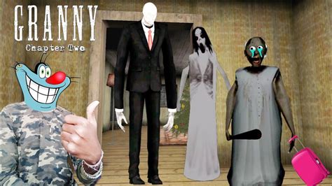 Slender Man And Slendrina In Granny Chapter Two House With Oggy And Jack