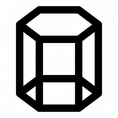 Prism Shape 3d Graphic Design Hexagonal Figure Icon Download On
