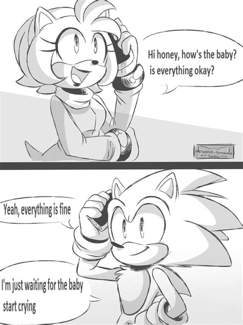 Sonic Funny Sonic And Amy Sonic Fan Art Sonic Boom Sonic The