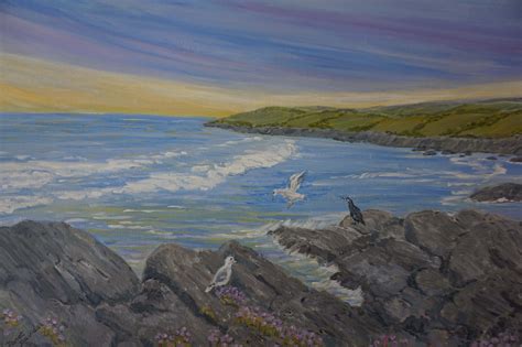 Cornish Coast Seascape Art Gallery Sw Ltd