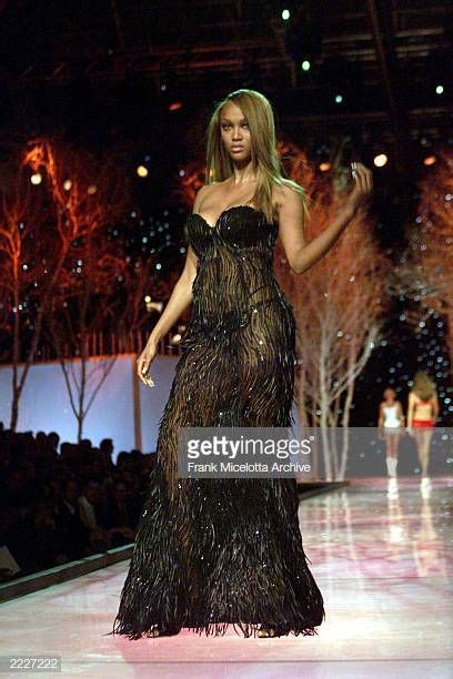 Tyra Banks On The Runway At The Victorias Secret Fashion Show 2001