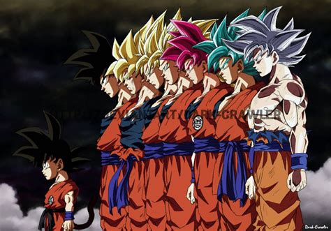 all goku transformations fondo de pantalla personajes