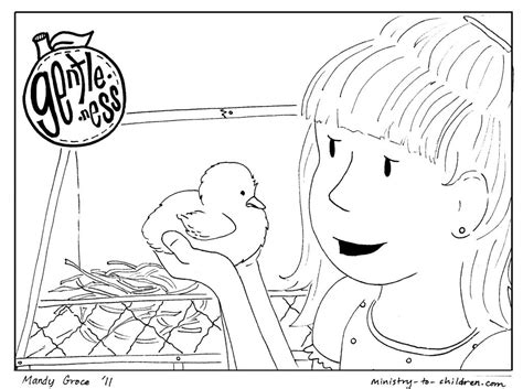 The fruit of the spirit coloring page in three sizes 8 5x11 8x10 suitable for framing 6x8 for bible journaling tip in. Gentleness Coloring Page For Kids Printable Amp Free Fruit ...