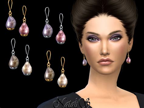 Pearl Jewelry Sets The Sims 4 Water Drops Pearl Sets P10 Sims4