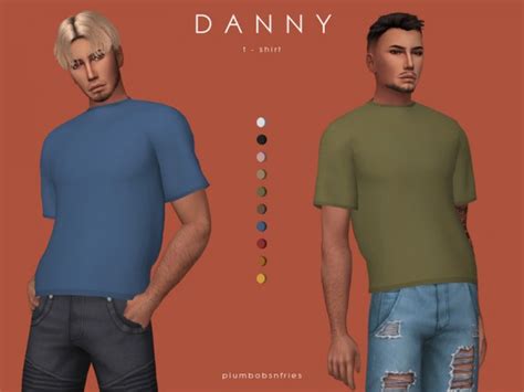 The Sims Resource Danny T Shirt By Plumbobs N Fries • Sims 4 Downloads