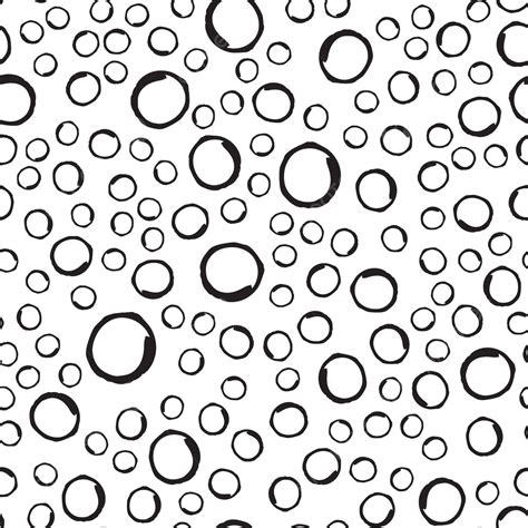 A Seamless Black Dot Pattern With Varied Grungy Rounded Spots In Vector Illustration Vector