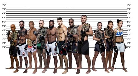 The Height Of Ufc Champions To Scale Male And Female The Tallest Ufc