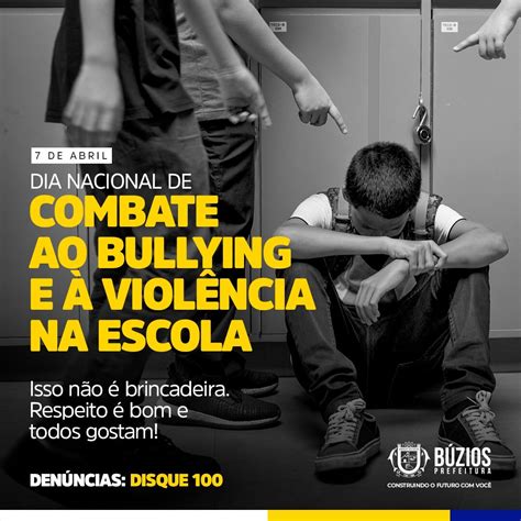 Prefeitura De Búzios Lança Campanha No Dia Nacional De Combate Ao Bullying E A Violência Na