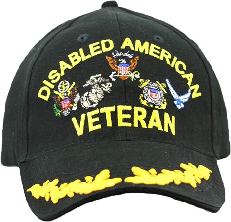 United States Disabled Veteran Hat With Scrambled Eggs For
