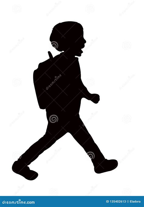 Child Walking Silhouette
