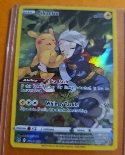 Pikachu Swsh Lost Origin Tg05tg30 Full Art Rare Pokemon Card Ebay