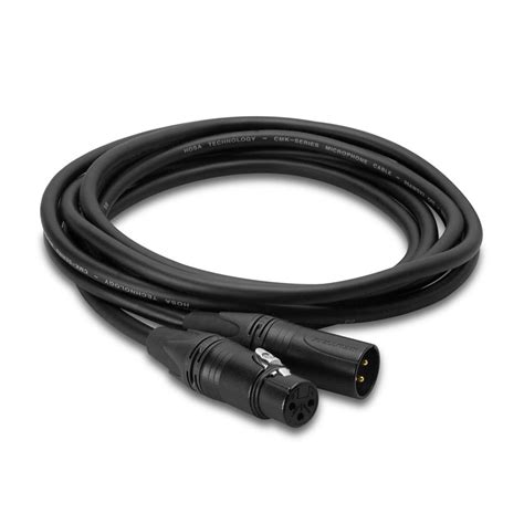 Hosa Edge Microphone Cable Neutrik Xlr3f To Xlr3m 5 Ft At Gear4music