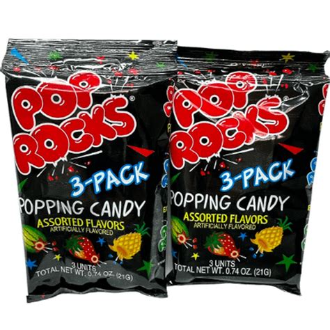 Pop Rocks Assorted Flavors Popping Crackling Candy Bundle 2