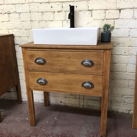 Vintage Oak Bathroom Vanity Including Chester Basin Oak Vanity