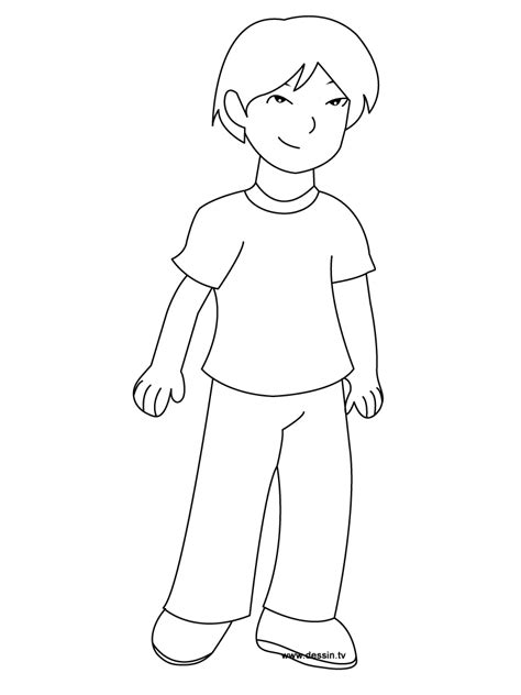 Boy Line Drawing At Explore Collection Of Boy Line