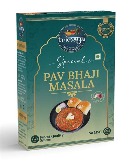 Trimaya Pav Bhaji Masala 50 Gm At Rs 20pack Pav Bhaji Masala In