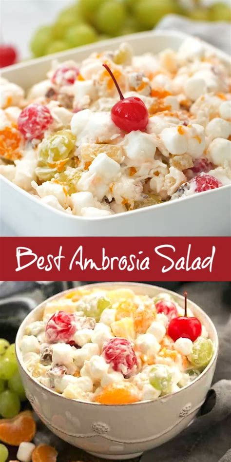 What you need to prepare best ambrosia salad recipe