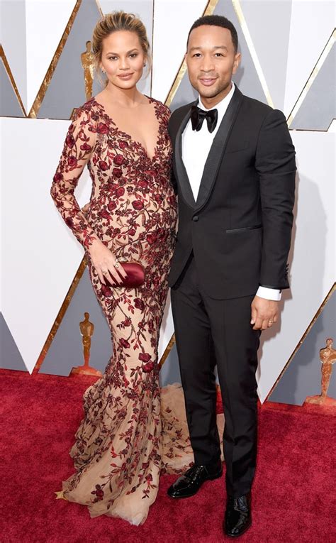 Chrissy Teigen And John Legend From Couples At The 2016 Oscars E News