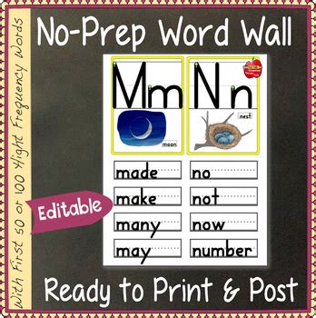 I thought that alphabetical order was, well, alphabetical order. EDITABLE Word Wall: Letters & Words: for K to 3rd, 100 Fry ...