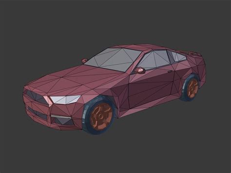 Cartoon Muscle Car 3d Model 5 Obj Fbx Dae Blend 3ds Free3d