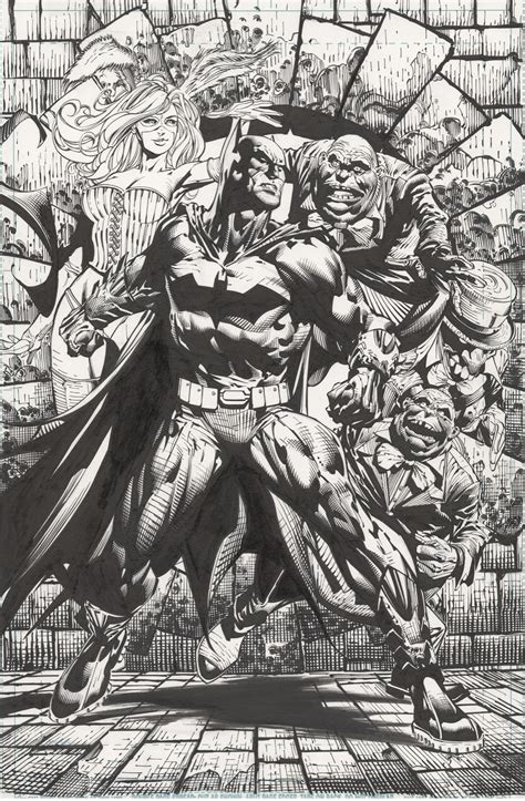 Batman The Dark Knight 8 Original Cover Art David Finch In Ryan