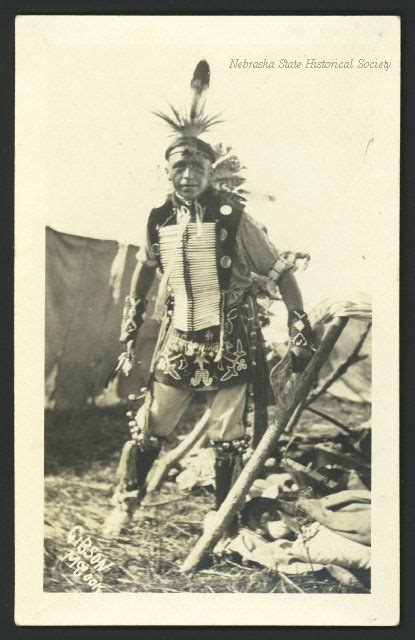 Lakota Man At Pow Wow Nebraska In Regalia 1920 Native American