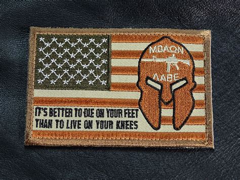 Molon Labe Spartan Usa Flag Better To Die Feet Live Your